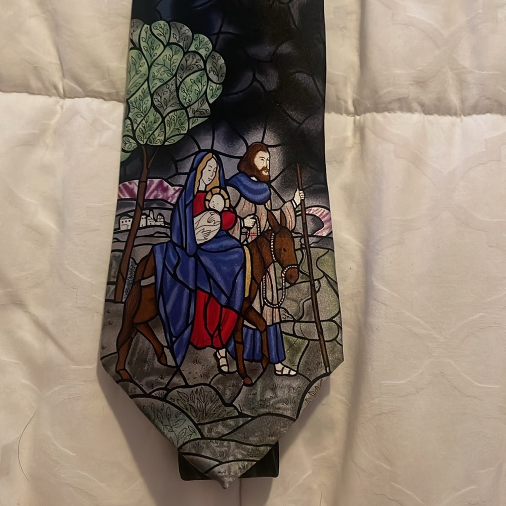 John Ashford Jesús Mary And Joseph Silk Tie